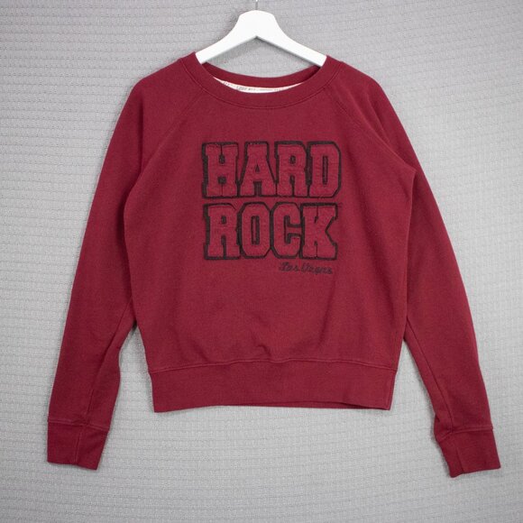 Hard Rock Cafe Las Vegas Patch Spellout Sweater - Picture 1 of 9